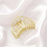 Simple Gold Geometric Metal Hair Claw Women Lightweight Modern Nonslip Big Luxury Hair Clips Women Excellent Gift - 13