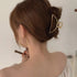 Simple High Quality Metal Hair Claw Clips Vintage Hair Clamp Women Cute Lightweight Ponytail Elegant Hair Claws