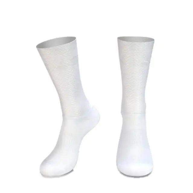 Simple Modern Design Anti Slip Silicone Cycling Socks For Men Unique Bicycle Running Socks Lightweight Breathable