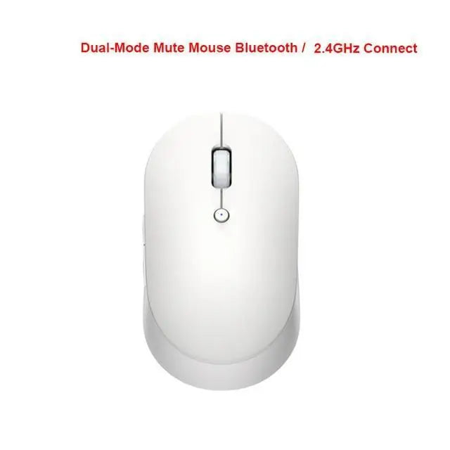 Simple Modern White/Black Wireless Bluetooth USB Connection Optical Mouse For Laptop PC Portable Slim Rechargeable