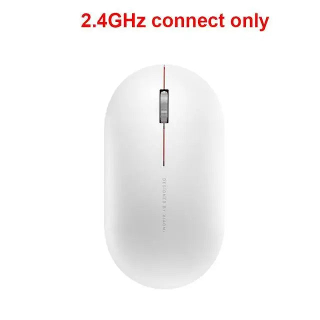 Simple Modern White/Black Wireless Bluetooth USB Connection Optical Mouse For Laptop PC Portable Slim Rechargeable