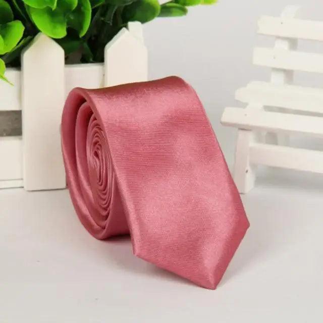 Simple One Size Necktie Colorful Slim Formal Tie Wedding Party Ties Business Meeting Necktie For Men - 12