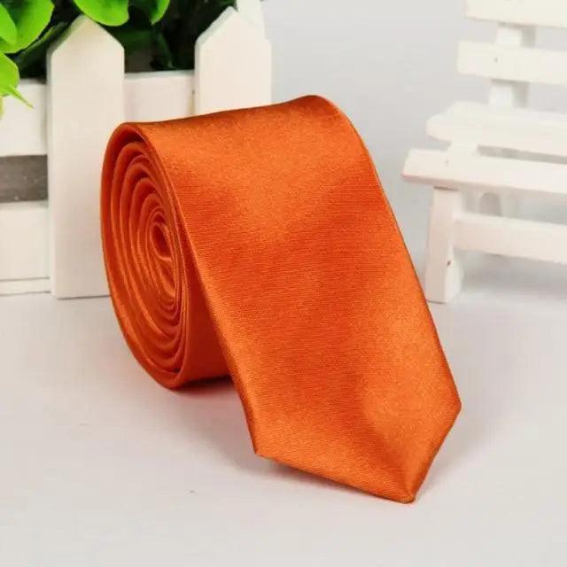 Simple One Size Necktie Colorful Slim Formal Tie Wedding Party Ties Business Meeting Necktie For Men - 11