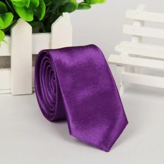 Simple One Size Necktie Colorful Slim Formal Tie Wedding Party Ties Business Meeting Necktie For Men - 8 - STIL6565HNMKL