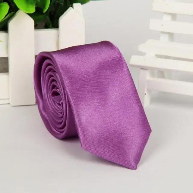 Simple One Size Necktie Colorful Slim Formal Tie Wedding Party Ties Business Meeting Necktie For Men - 7 - STIL6565HNMKL