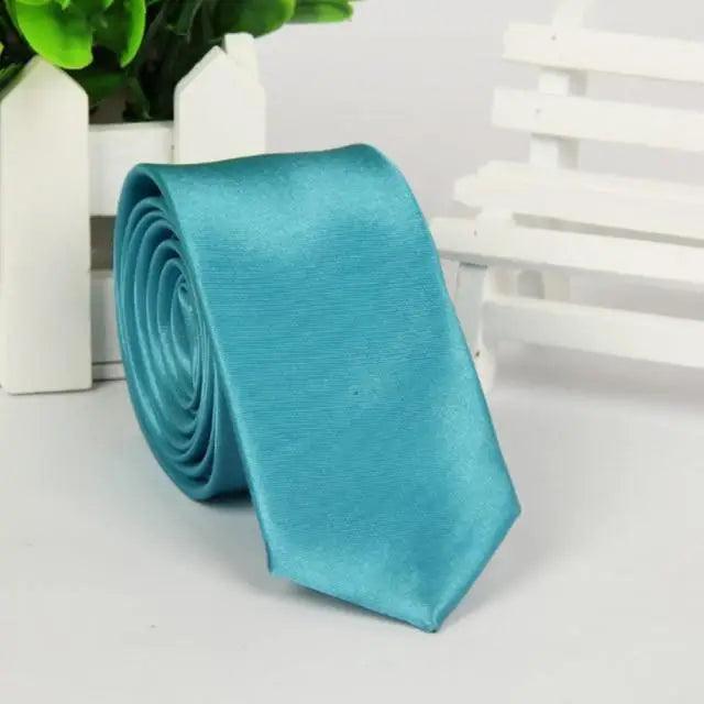 Simple One Size Necktie Colorful Slim Formal Tie Wedding Party Ties Business Meeting Necktie For Men - 14