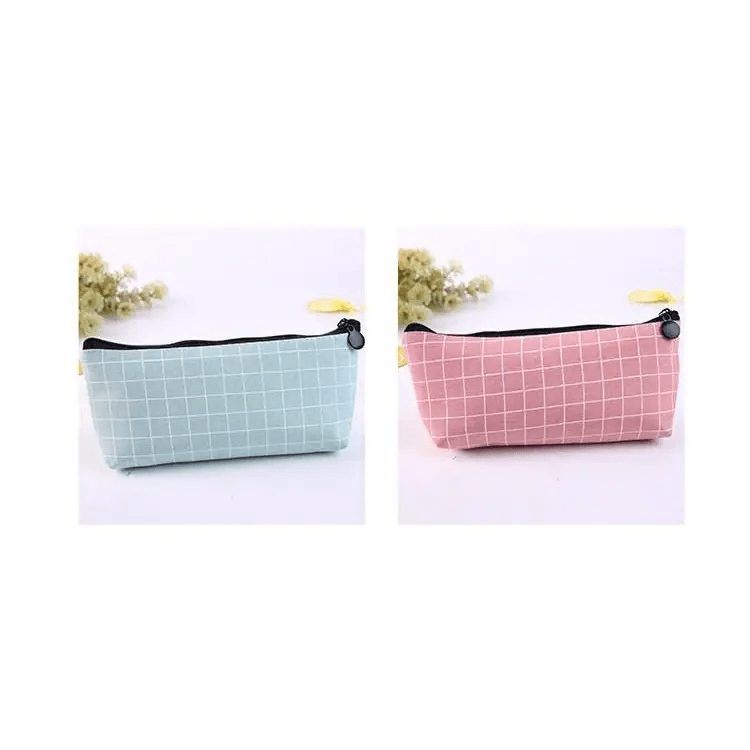 Simple Striped Color Design Pencil Cases For Students Retro Large Capacity Stationery School Pouch - STIL9887DHJRE