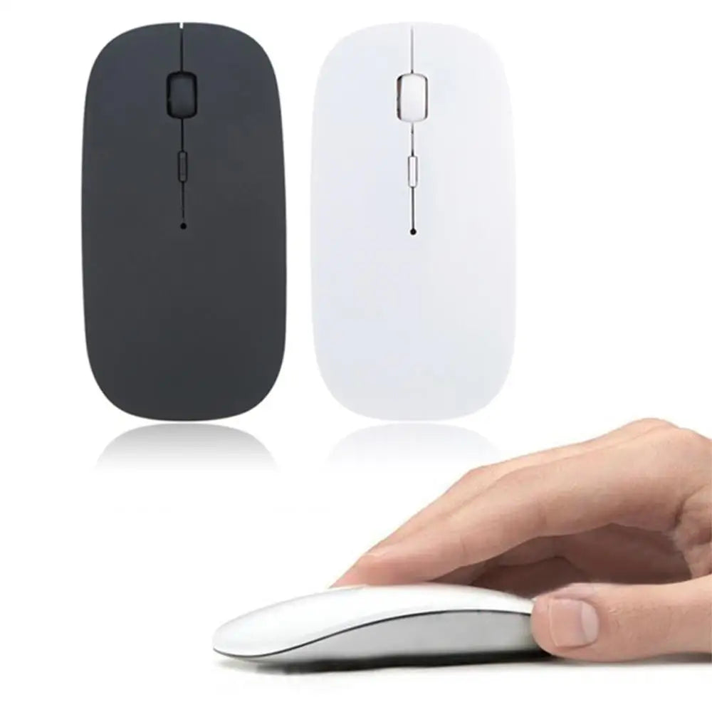 Simple Thin 1600 DPI USB Optical Black/White Wireless Computer Office Mouse Ultra Slim 2.4GHz Mouse For PC Laptop