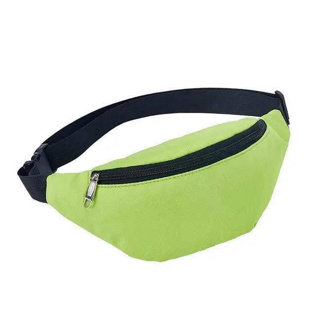 Simple Waterproof Chest Bag Unisex Fanny Pack Ladies Waist Pack Black Retro Style Women’s Travel And Outdoor Waist