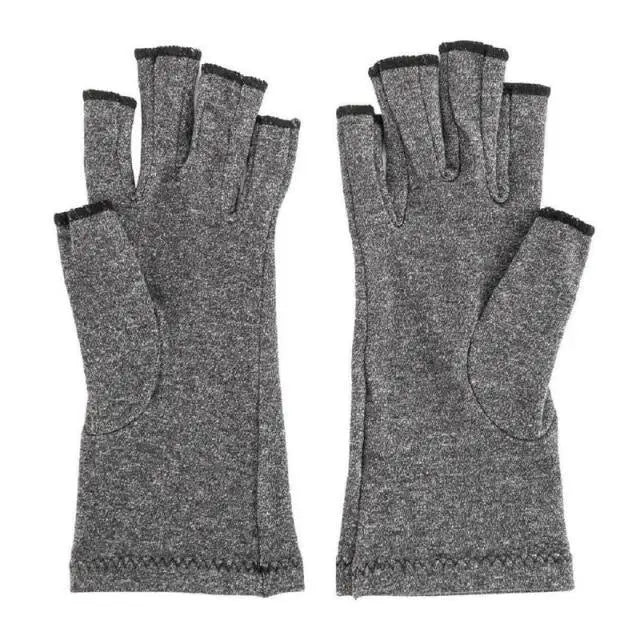 Simple Winter Arthritis Gloves Unisex Classic Anti Arthritis Therapy Gloves Compression Fingerless Gloves - STEVVEX Fashion - 717, ache relief gloves, anti arthritis gloves, arthritis gloves, comfortable gloves, compression gloves, Fingerless Gloves, fingerless pain relief gloves, gloves, gloves for winter, grey arthritis gloves, grey gloves, half finger gloves, pain relief gloves, soft gloves, therapy gloves, touchscreen gloves, warm gloves, winter gloves - Stevvex.com