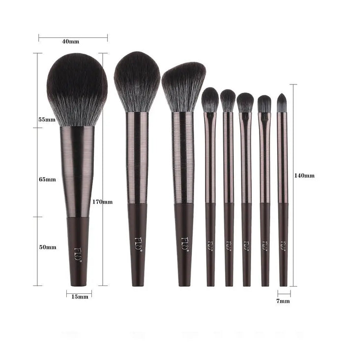 Sizzling 11/8pcs Natural Hair Green Makeup Brushes Foundation Powder Eyeshadow Eyebrow Brush Set Profesional Cosmetic