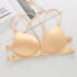 Sizzling Back Beautify Ladies Front Closure Wire Free Fashion Bra Padded Lingerie Bralette Gather Push Up Seamless Bra