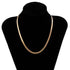 Sizzling Copper Flat Snake Chain Choker Necklace For Women and Girls V - Shaped Short Collar Necklace Women Jewelry