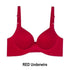 Sizzling Deep U Cup Bras For Women And Girls Push Up Bras Seamless Backless Intimates Female Underwear - red / B