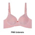 Sizzling Deep U Cup Bras For Women And Girls Push Up Bras Seamless Backless Intimates Female Underwear - Baby Pink