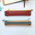 Slim Leather Unique Design Pencil Case Book Holder Pouch With Elastic Band For Notebook Fashion School Pen Case