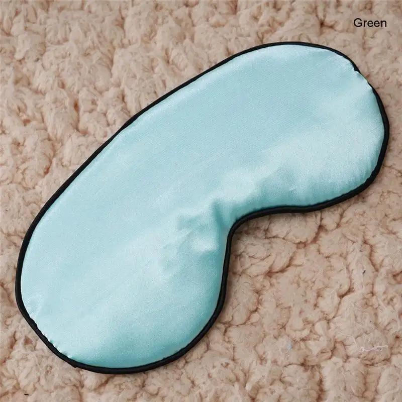 Smooth Pure Silk Sleep Rest Eye Mask Padded Shade Cover Travel Relax Eye Mask Sleeping Mask Comfortable Sleep Eye Cover