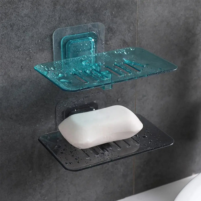 Soap Dish Suction Cup Soap Dish Soap Dish for Bathroom Case Soap Box Dish Storage Plate Drain Soap Box Soap Holder