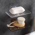 Soap Rack No Drilling Wall Mounted Double Layer Soap Holder Soap Sponge Dish Bathroom Accessories Soap Dishes Self