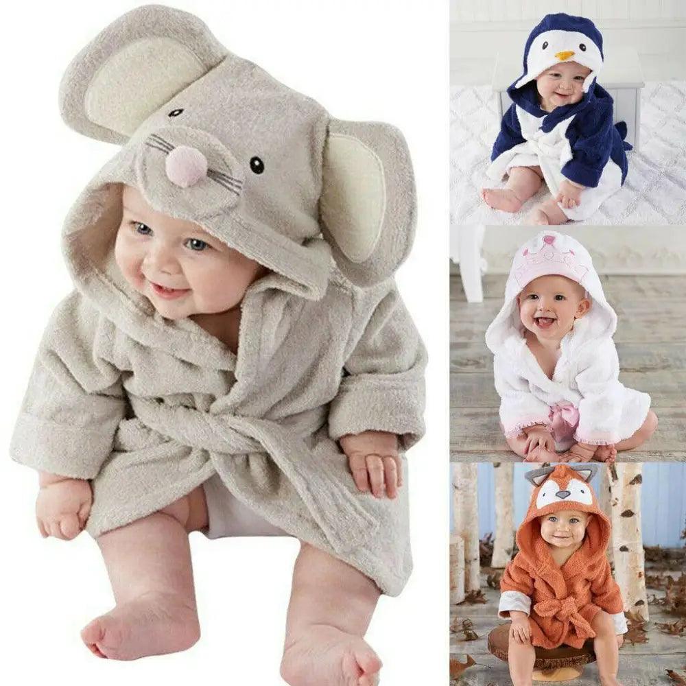 Soft And Comfortable Baby Bathrobes Cute Cartoon Animal Face Sleepwear For Babies Unique Design Hooded Sleepwear For Infants - STEVVEX Fashion - 719, baby bath towel, bathrobe, bathrobes, cartoon baby bath towel, cartoon baby bathrobe, cartoon bathrobe, classic bathrobe, comfortable bathrobe, cute baby bath towel, cute baby bathrobe, fashion bathrobe, fleece bathrobe, hooded bathrobe, luxury bathrobe, plush bathrobe, short bathrobe, Short Bathrobes, soft bathrobe, warm bathrobe for baby - Stevvex.com