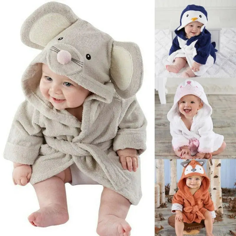 Soft And Comfortable Baby Bathrobes Cute Cartoon Animal Face Sleepwear For Babies Unique Design Hooded Sleepwear For Infants - STEVVEX Fashion - 719, baby bath towel, bathrobe, bathrobes, cartoon baby bath towel, cartoon baby bathrobe, cartoon bathrobe, classic bathrobe, comfortable bathrobe, cute baby bath towel, cute baby bathrobe, fashion bathrobe, fleece bathrobe, hooded bathrobe, luxury bathrobe, plush bathrobe, short bathrobe, Short Bathrobes, soft bathrobe, warm bathrobe for baby - Stevvex.com