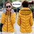 Soft And Comfortable Winter Jacket For Women Short Women’s Thicken Outerwear In solid hooded Coats Zipper For Female