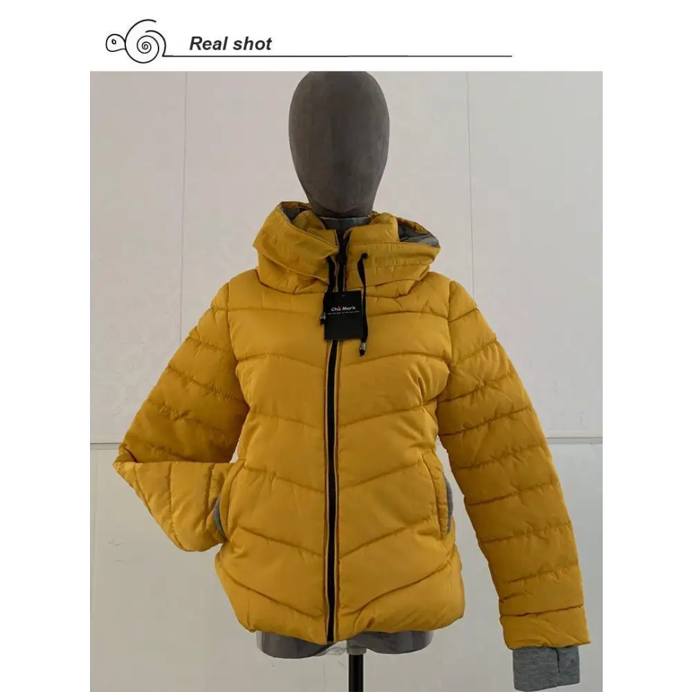 Soft And Comfortable Winter Jacket For Women Short Women’s Thicken Outerwear In solid hooded Coats Zipper For Female