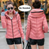 Soft And Comfortable Winter Jacket For Women Short Women’s Thicken Outerwear In solid hooded Coats Zipper For Female