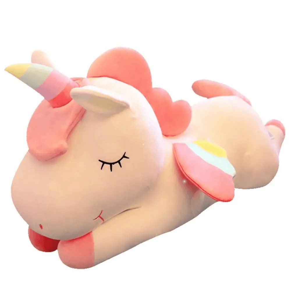 Soft And Cute 30CM Unicorn Action Figure Plush Toy Huggable Bear Doll Girl Sleeping Long Pillow Cute For Girl’s Bed