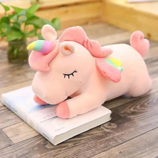 Soft And Cute 30CM Unicorn Action Figure Plush Toy Huggable Bear Doll Girl Sleeping Long Pillow Cute For Girl’s Bed