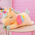 Soft And Cute 30CM Unicorn Action Figure Plush Toy Huggable Bear Doll Girl Sleeping Long Pillow Cute For Girl’s Bed