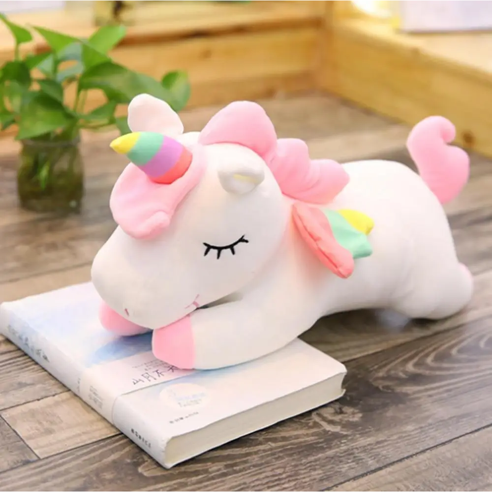 Soft And Cute 30CM Unicorn Action Figure Plush Toy Huggable Bear Doll Girl Sleeping Long Pillow Cute For Girl’s Bed