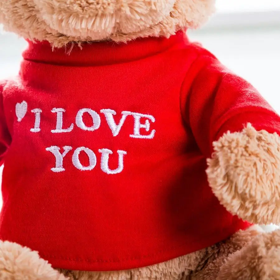 Soft And Cute Teddy Bear Stuffed Animals Plush Toy I Love You Teddy Bear with Removable T - Shirt Gift for Kids 11’