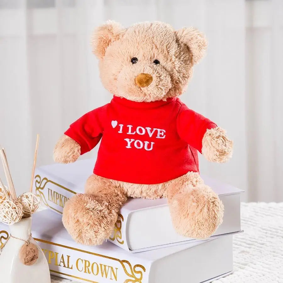 Soft And Cute Teddy Bear Stuffed Animals Plush Toy I Love You Teddy Bear with Removable T - Shirt Gift for Kids 11’