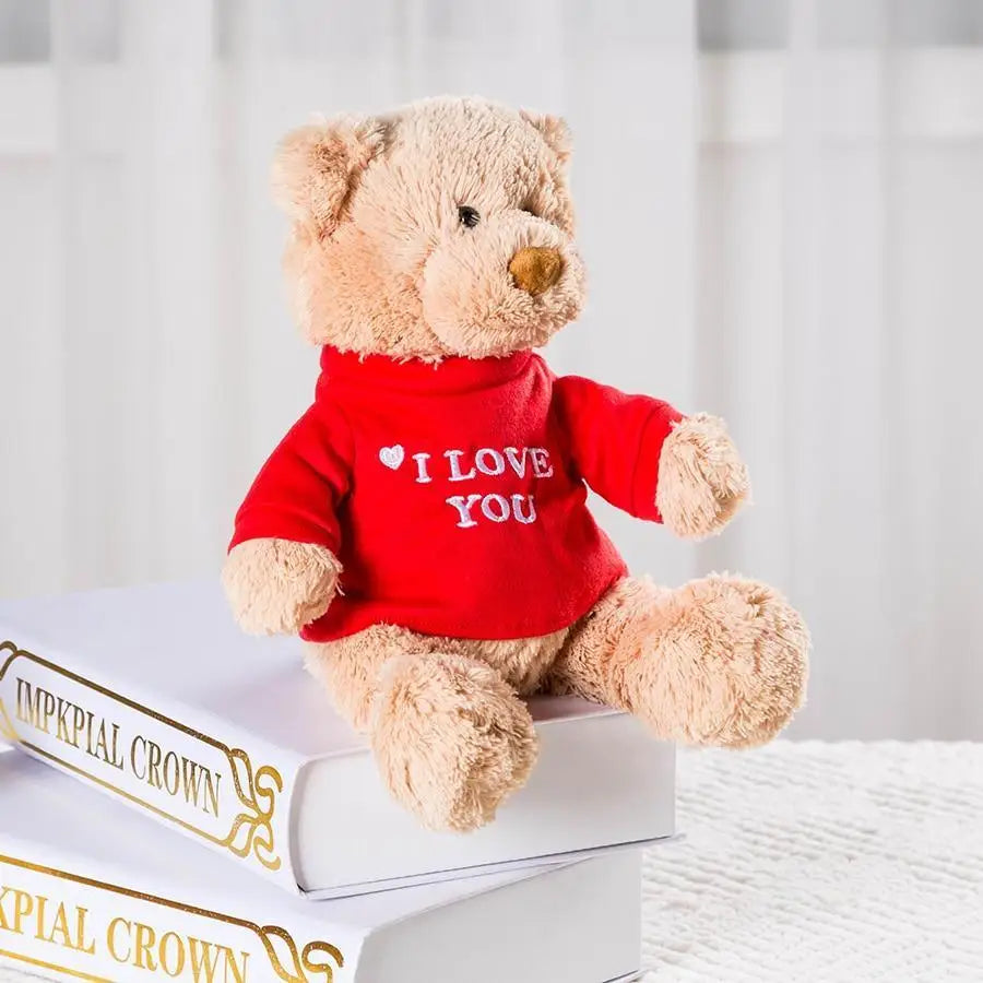 Soft And Cute Teddy Bear Stuffed Animals Plush Toy I Love You Teddy Bear with Removable T - Shirt Gift for Kids 11’