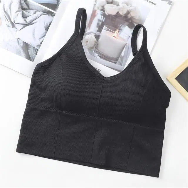 Soft Cotton Sports Bras For Women Push Up Solid Sports Bra Jogging Gym Women Sports Bra Girl Underwear Fitness Running