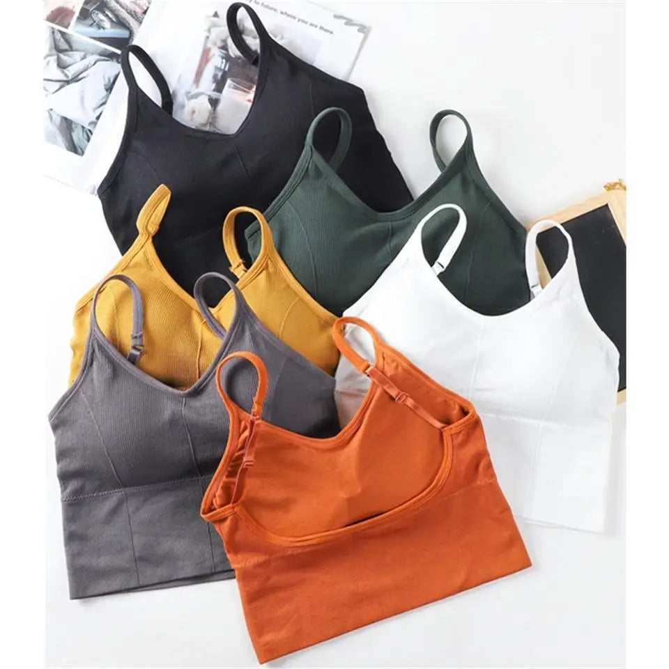 Soft Cotton Sports Bras For Women Push Up Solid Sports Bra Jogging Gym Women Sports Bra Girl Underwear Fitness Running