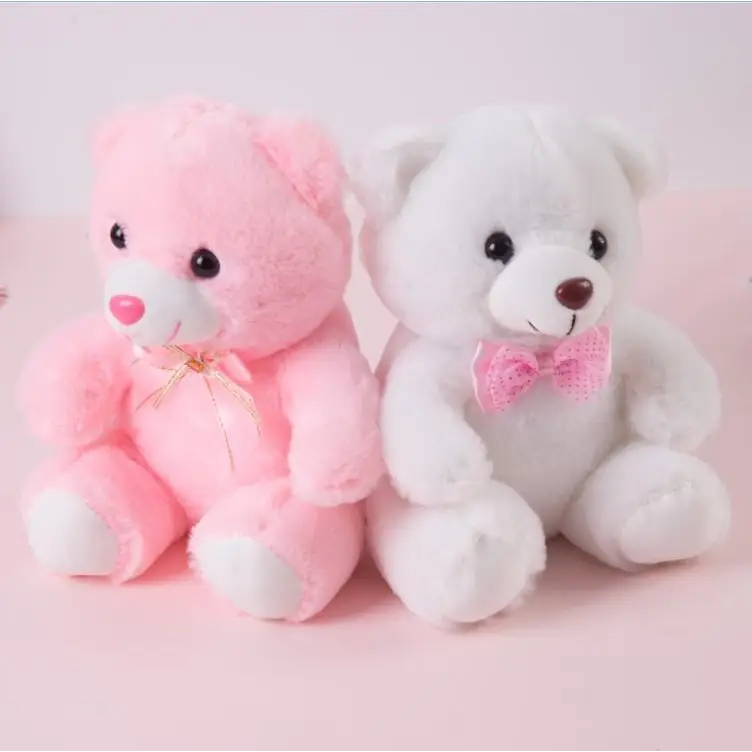 Soft Plush Doll Light Up LED Teddy Bear Stuffed Animals Mini Glow Bear Plush Toy Creative Colorful Glowing Teddy Bear