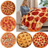 Soft Warm Pizza Round Blanket Travel Portable Wearable Winter Comfortable Blanket Perfect Autumn Gift - STEVVEX Fashion - 752, blanket, blankets, comfortable blanket, pizza blanket, portable blanket, round blanket, round shape blanket, soft blanket, tortilla blanket, warm blanket, winter blanket - Stevvex.com