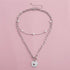 Sparkling Pearl Coin Pendant And Choker Necklace for Women And Girls Wedding Gold Color Long Chain Necklace Jewelry