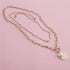 Sparkling Pearl Coin Pendant And Choker Necklace for Women And Girls Wedding Gold Color Long Chain Necklace Jewelry