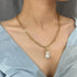 Sparkling Pearl Coin Pendant And Choker Necklace for Women And Girls Wedding Gold Color Long Chain Necklace Jewelry