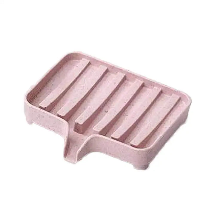 Sponge Holder PP Wheat Straw Storage Rack Drain Soap Box Tray Soapbox 1 Pcs Shower Soap Tray Tool Soap Dish Plate