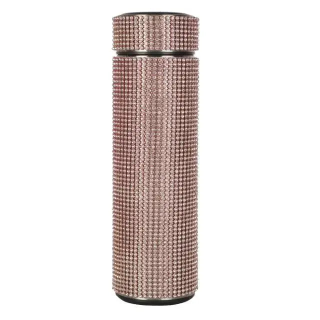 Sport Sterlling Creative Diamond Thermos Bottle Water Bottle Stainless Steel Smart Temperature Display Vacuum Flask Mug