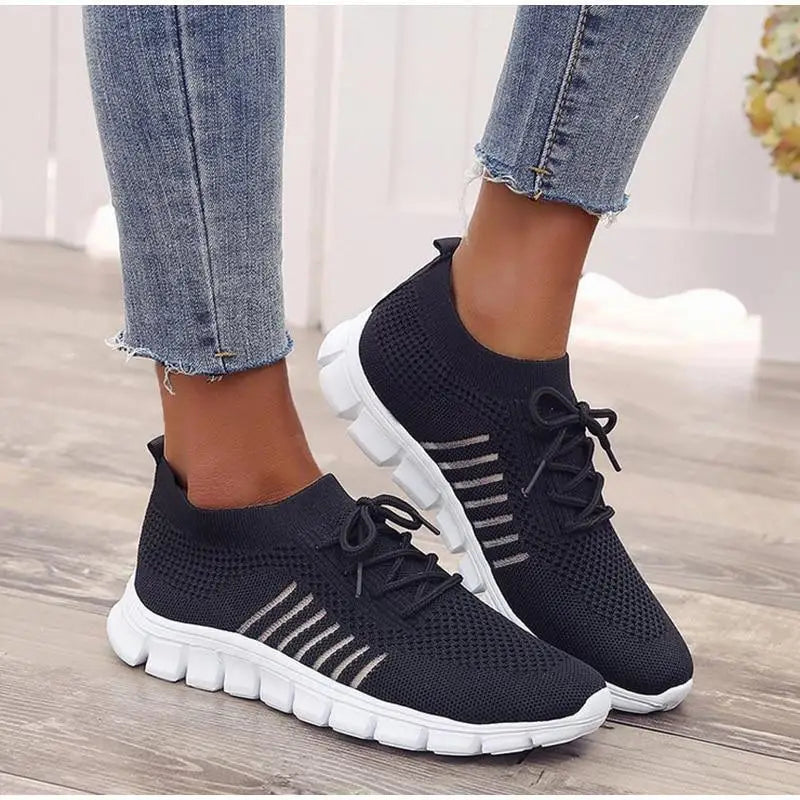 Spring Flat Women's Sneakers Casual Summer Light Mesh Breathable Sport Women Sneakers - ALLURELATION - 502, Athletic Sneakers, Beach Sneakers, Breathable Sneakers, Casual Sneakers, Elegant Sneakers, Sport Sneakers, Sport Women Sneakers, Strong Sneakers, Stylish Sneakers, Summer Sneakers, White Sneakers, Women Sneakers, Womens Sneakers - Stevvex.com