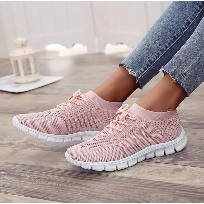 Spring Flat Women's Sneakers Casual Summer Light Mesh Breathable Sport Women Sneakers - ALLURELATION - 502, Athletic Sneakers, Beach Sneakers, Breathable Sneakers, Casual Sneakers, Elegant Sneakers, Sport Sneakers, Sport Women Sneakers, Strong Sneakers, Stylish Sneakers, Summer Sneakers, White Sneakers, Women Sneakers, Womens Sneakers - Stevvex.com