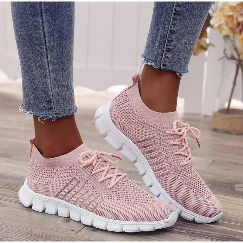 Spring Flat Women's Sneakers Casual Summer Light Mesh Breathable Sport Women Sneakers - ALLURELATION - 502, Athletic Sneakers, Beach Sneakers, Breathable Sneakers, Casual Sneakers, Elegant Sneakers, Sport Sneakers, Sport Women Sneakers, Strong Sneakers, Stylish Sneakers, Summer Sneakers, White Sneakers, Women Sneakers, Womens Sneakers - Stevvex.com