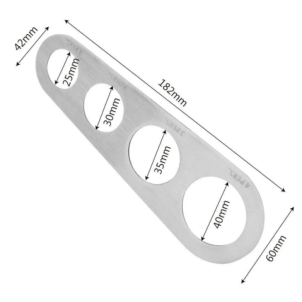 Stainless Steel 4 Holes Kitchen Pasta Measure Kitchen Accessories Spaghetti Quick Measurer Tools - STEVVEX Kitchen - 4 Holes Spaghetti Measurer, 4 Holes Spaghetti Measurer Tools, 740, kitchen, kitchen accessories, kitchen gadgets, kitchen tools, measurer tool, Measurer Tools, pasta measurer tool, Spaghetti Measurer, spaghetti measurer tool - Stevvex.com