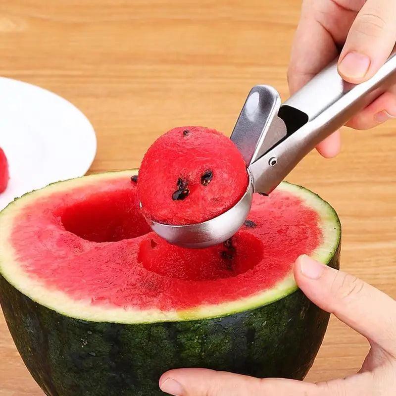 Stainless Steel Ice Cream Scooper, A Good Metal Scoop Tools For Kitchen, For Making Meatball/Melon Ball/Watermelon/Fruits, Measuring Spoon Cup for Cooking Baking - ALLURELATION - 501, best selling ice cream scooper, Fruit & Vegetable Tools, Fruit Dessert spoon, Hot Sale Ice cream scooper, Ice Cream Ball Maker, ice Cream Scoop, Kitchen Tools, kitchen utensils, Kitchenware, Stainless Steel Ice cream scooper, Unique design ice cream scooper, unique design SCOOPER, Watermelon Baller Scoop - Stevvex.com