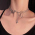 Sterling Butterfly Choker Necklace Hip Hop Link Chain For Women And Girls Vintage Style Female Gift Jewlery